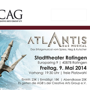 CAG Eintrittskarte Atlantis